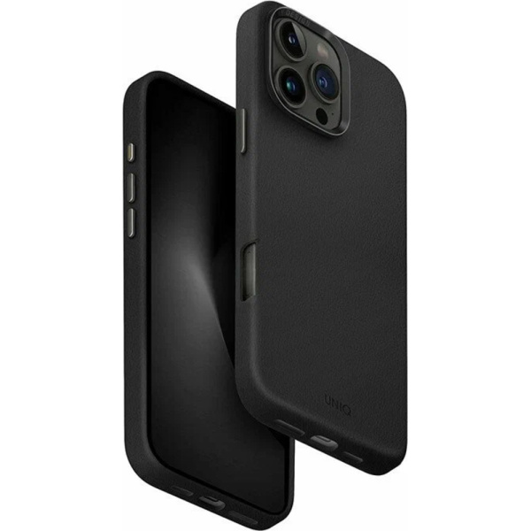 ЧЕХОЛ UNIQ LYDEN 16PRO (ЧЕРНЫЙ КОЖА) 2