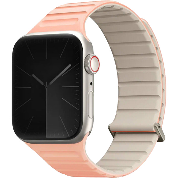 Ремешок силиконовый UNIQ REVIX EVO для Apple Watch 404142 (розово-кремовый) 1