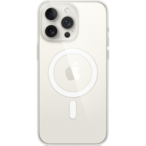 Чехол Apple для iPhone 15 Pro Max Silicone с MagSafe прозрачный 1